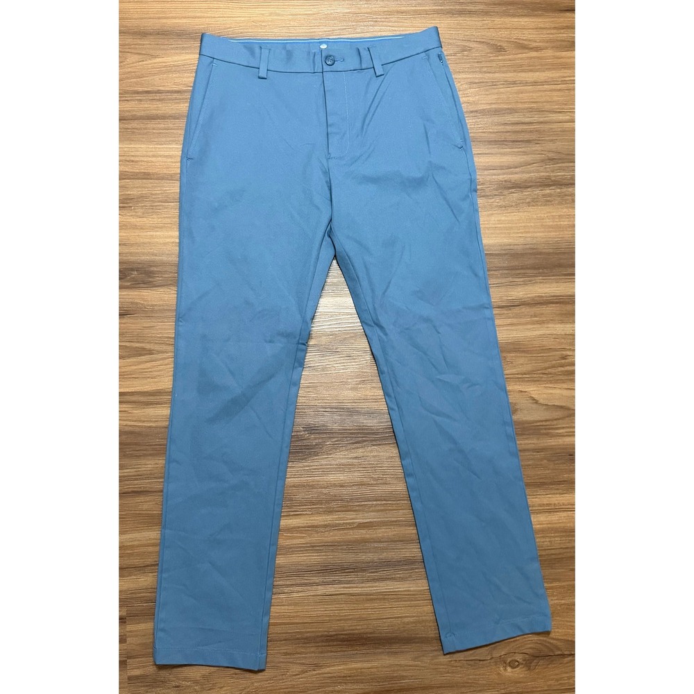 Southern Tide Jack Performance Pants Mens Blue Slate Stretch Golf Chino Sz 33x32
